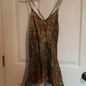 Spaghetti strapped woman's top